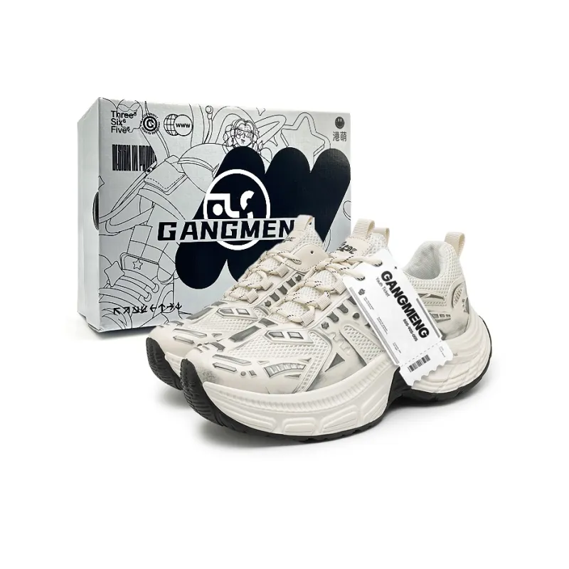 Hong Kong Meng Anti Slip And Wear Resistant Height Increasing Low Top Chunky Sneakers Men's-5