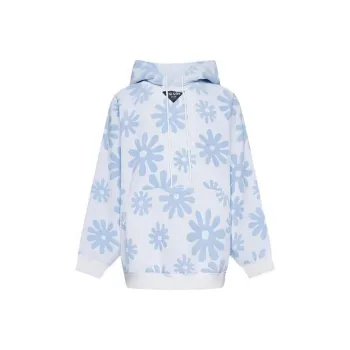 PRADA Floral Print Hoodie