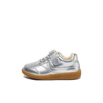 Snoffy Anti Slip Wear Resistant Low Top Kids' Skateboarding Shoes Silver Kids'
