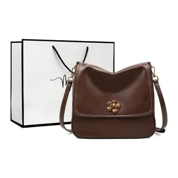 MILLIE'S Synthetic Leather Shoulder Bag, Crossbody Bag, Small Square Bag Regular Women's Coffee