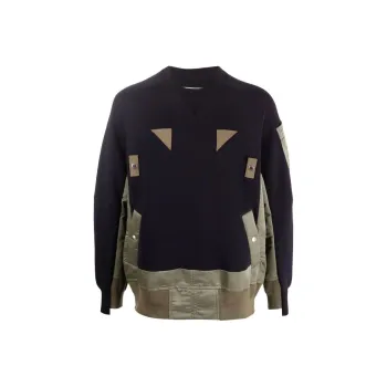 Sacai Sweatshirts Men Blue