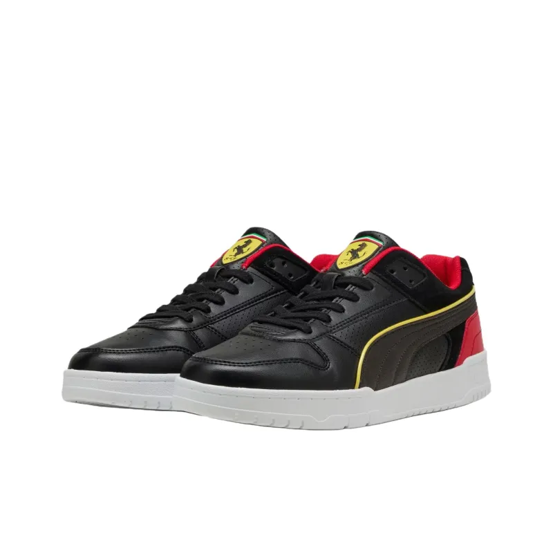 SCUDERIA FERRARI x PUMA RBD Game Anti Slip Wear Resistant Low Top Skateboard Shoes Women's Black Red-2