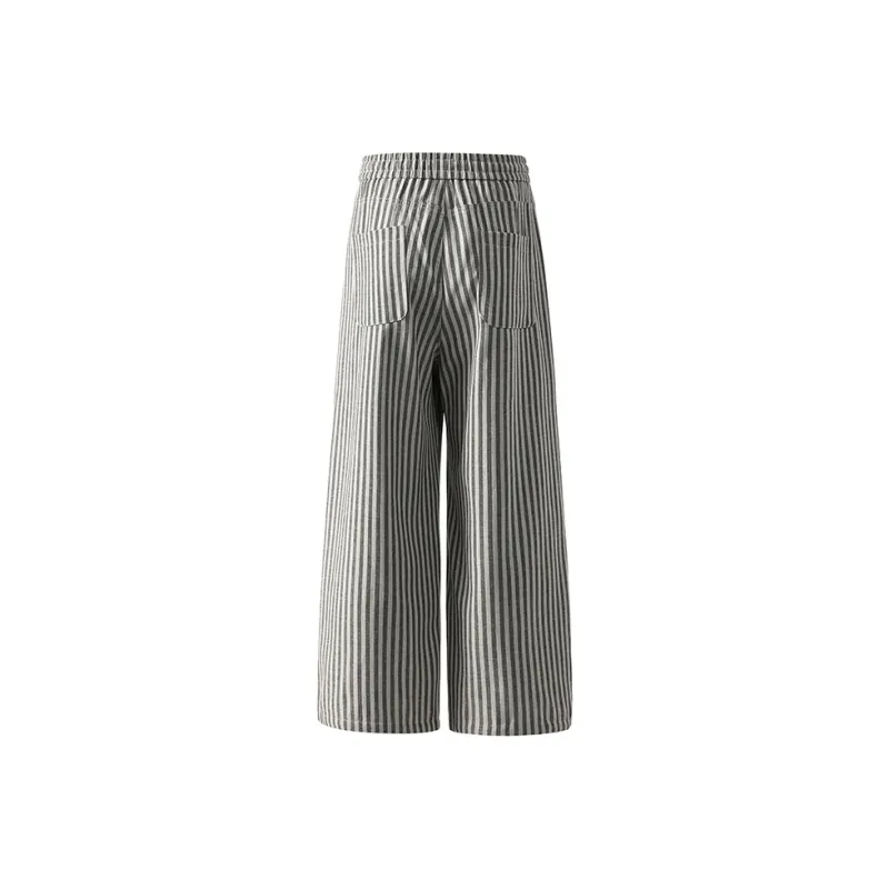 SONGS ALONG Casual Pants Unisex Gray-1