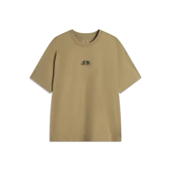 LiNing Sports Life Collection T Shirt Unisex Bronze Brown