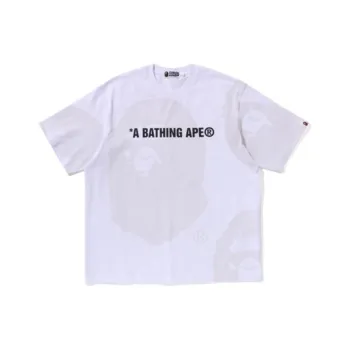 A BATHING APE Water Print Ape Head Relaxed Fit Tee