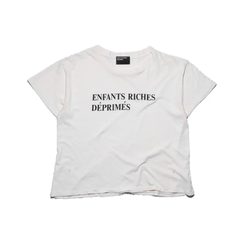 ENFANTS RICHES DEPRIMES FW24 T Shirt Men's Dusty White-0