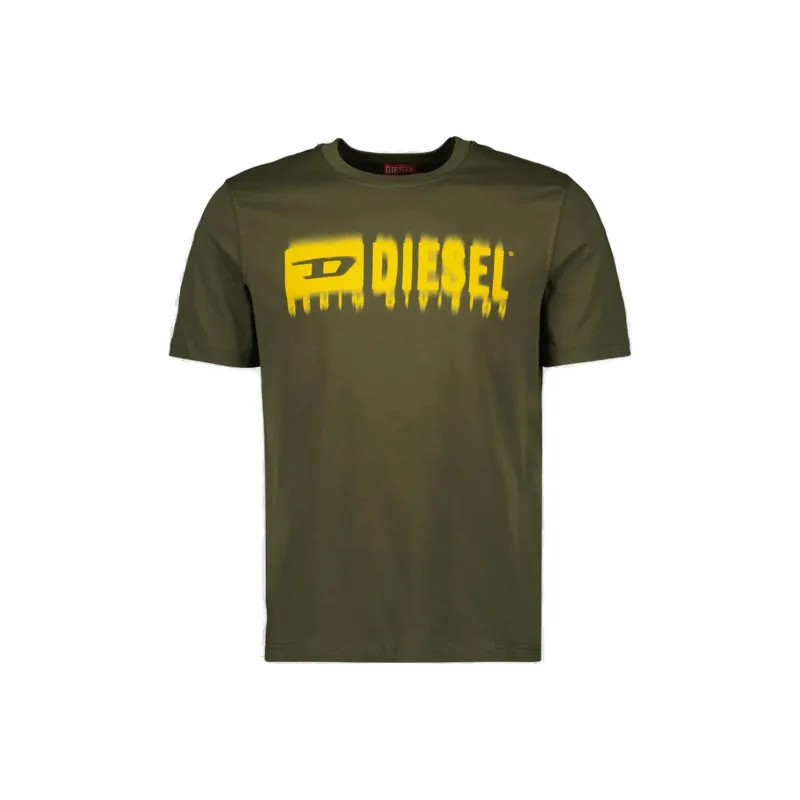 DIESEL T Adjust Q7 Logo Printed T Shirt-0