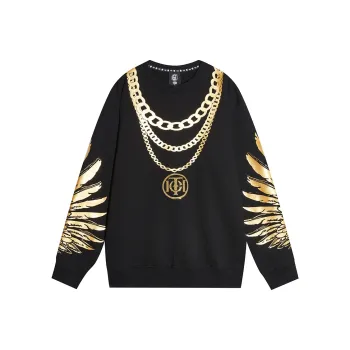 TCH Sweatshirts Unisex Black Base Gold Logo