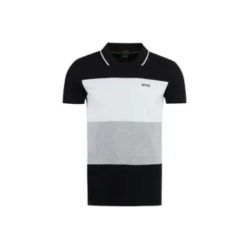 HUGO BOSS Panelled Cotton Polo Shirt