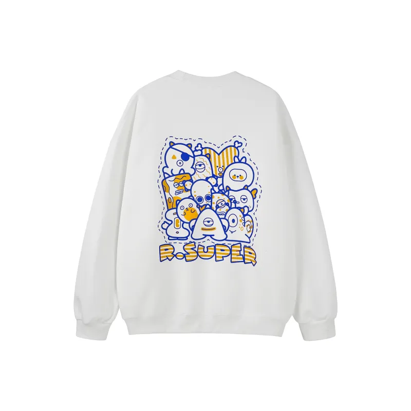 R.super X Monster Letter Co branded Series Sweatshirts Unisex-6