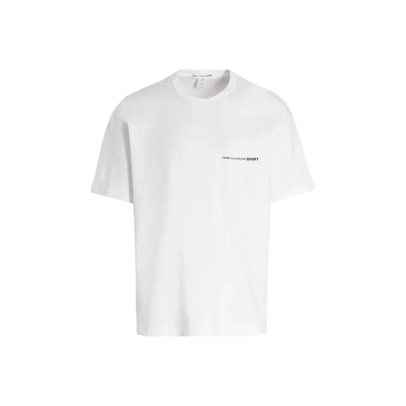 COMME DES GARCONS SHIRT Logo Printed Crewneck T Shirt-0