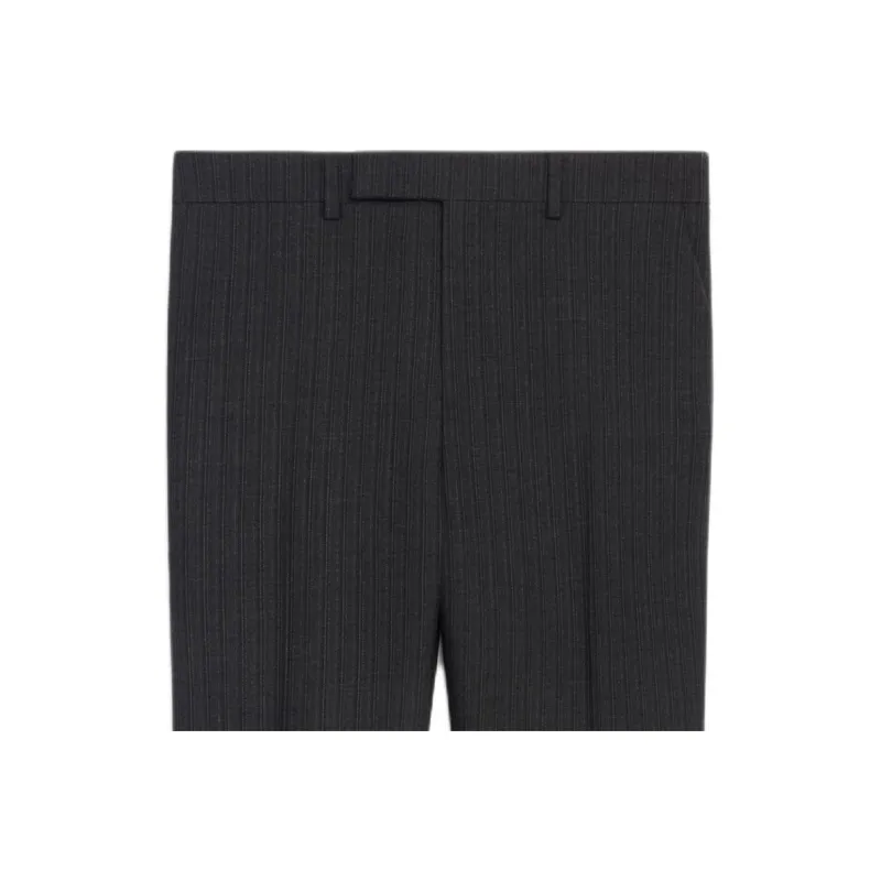 CELINE Mods Pants In Retro Striped Wool-2