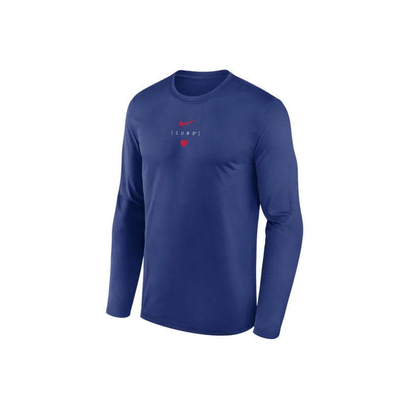 Nike T-Shirt Chicago Cubs Men's Royal Blue-0