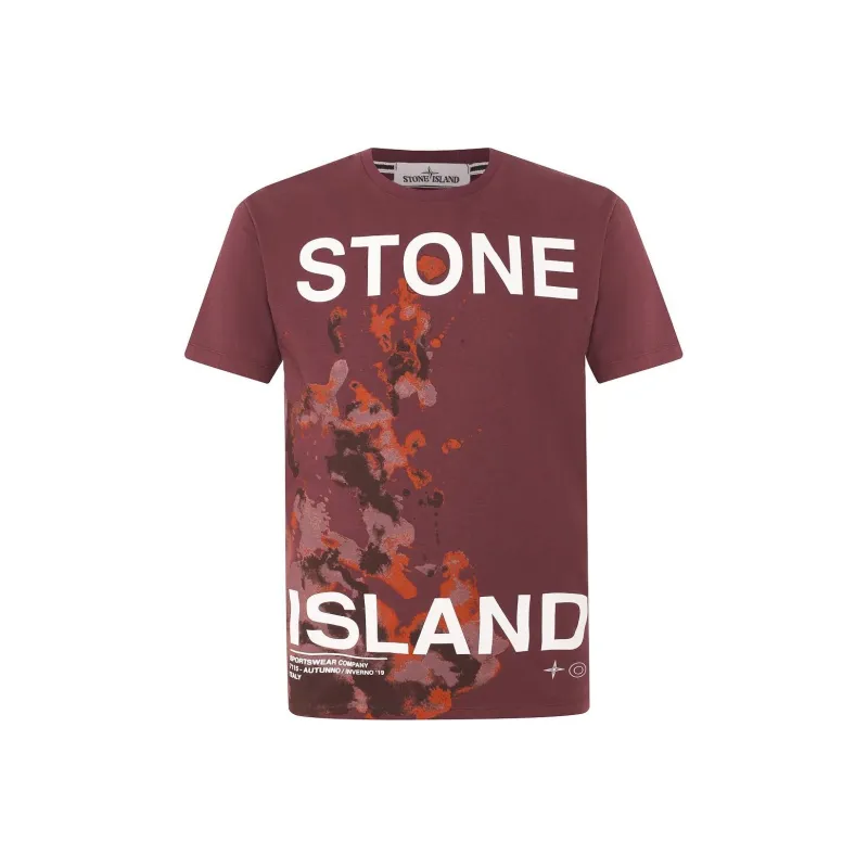 STONE ISLAND T Shirts Men Red-0