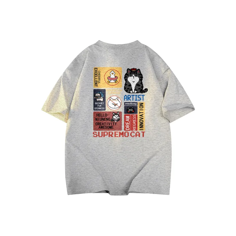 Supremo Cat T Shirts Unisex-18