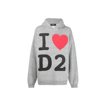 DSQUARED 2 Graphic Printed Long Sleeved Hoodie