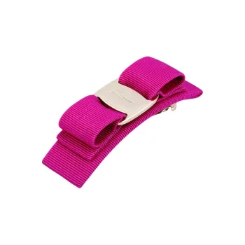 FERRAGAMO Cotton Hair Clips Women's Pink