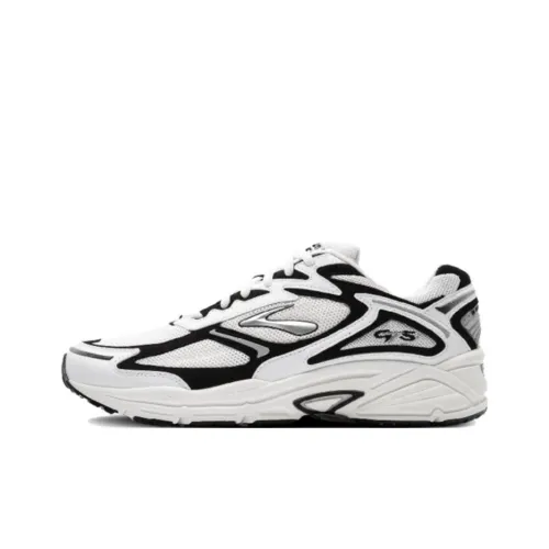 Brooks Adrenaline GTS 4 Anti Slip Wear Resistant Low Top Casual Running Shoes Women's White Black