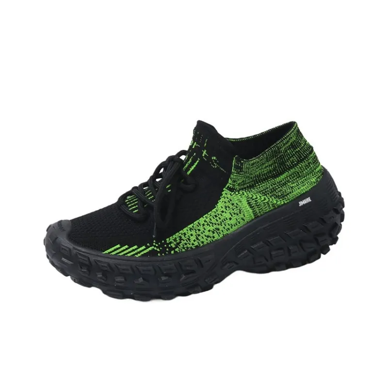 King Jinmai Breathable Mid Top Chunky Sneakers Women's-4