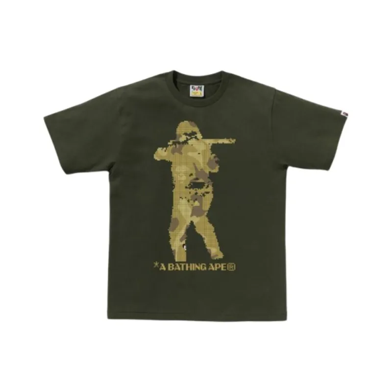 A BATHING APE Bitmap Soldier Tee-2