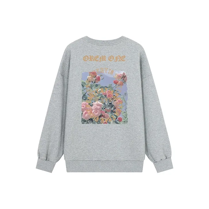 OREM ONE Crew Neck Loose Fit Sweatshirt Fall Unisex-11