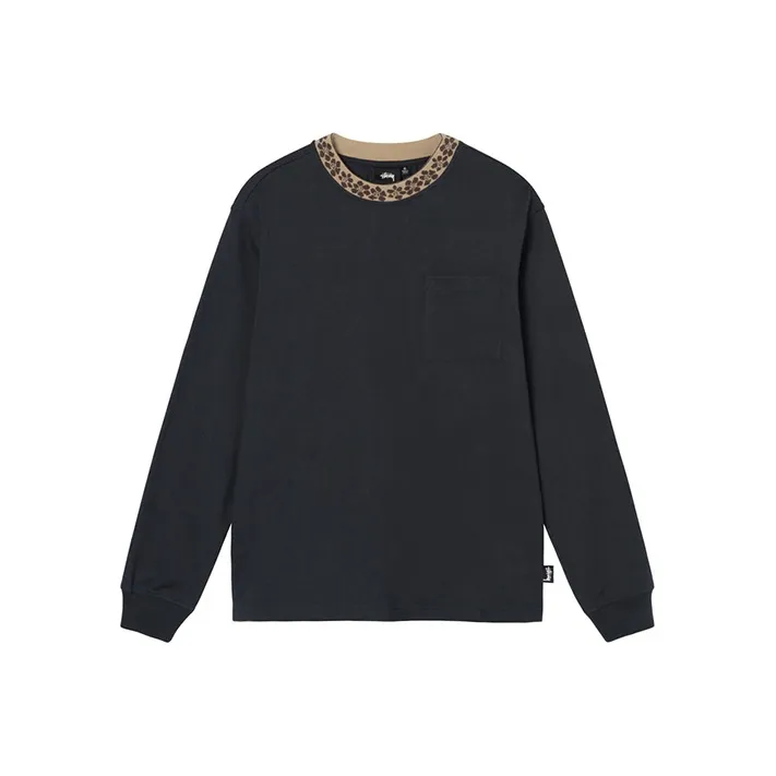 Stussy Flower Mock Neck Long Sleeve Crew-0