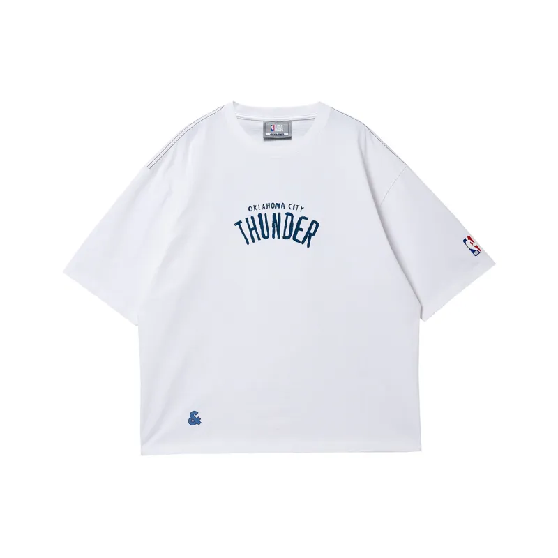 JACK JONES· x NBA T Shirt Men's A06 Raw White-0