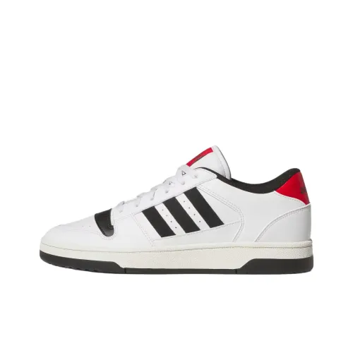 Adidas BREAK START Anti Slip Wear Resistant Low Top Skateboard Shoes Unisex White Black