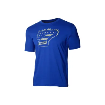 Under Armour UA Project Rock Iron T Shirt Men's Royal Team/Yellow Team 400