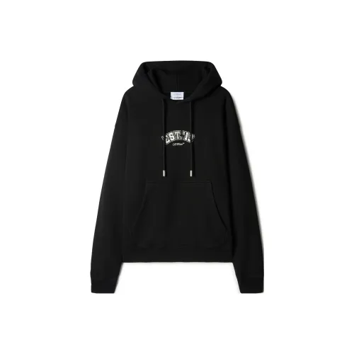 OFF-WHITE Logic Cotton Hoodie
