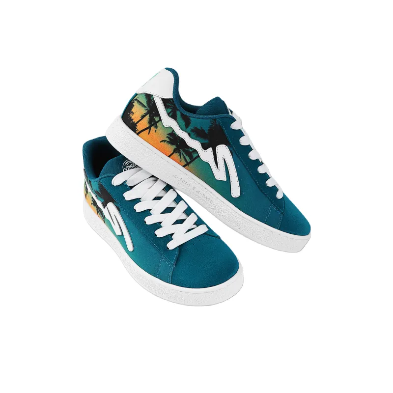 Cypher Seventy Sefsa Leowalk Low Top Skateboard Shoes Unisex Peacock Green-2