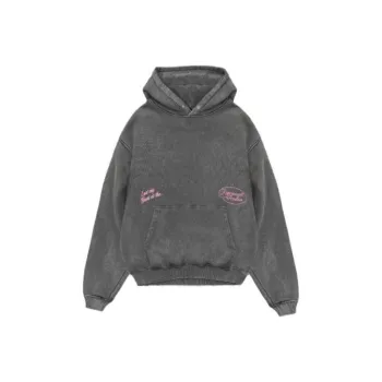 REPRESENT Chain Stitch Rodeo Hoodie Sweatshirt Men's Vintage Gray