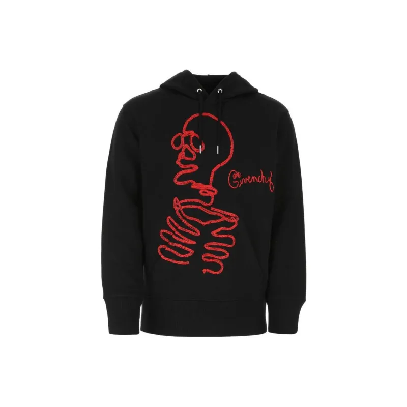 Givenchy Classic Fit Embroidered Hoodie-0