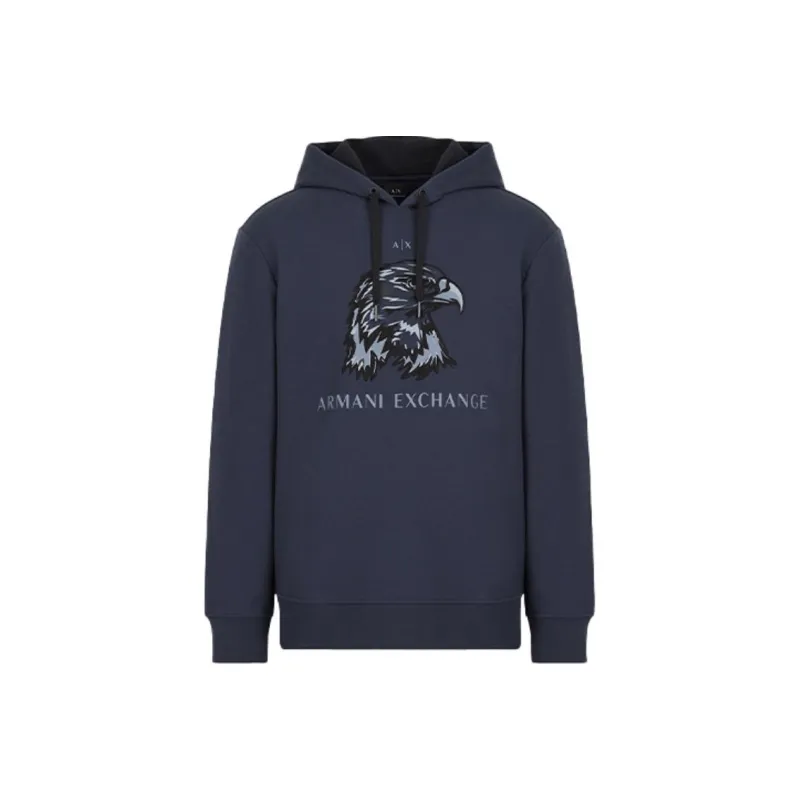 ARMANI EXCHANGEAE SS22 Sweatshirt Men's Navy Blue-0