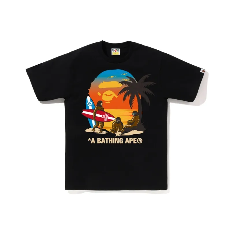 Bape Sunset Beach Ape Head Tee-0