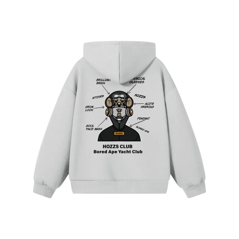 HOZZS x WULIAOYUAN LIANMINGKUAN Pullover Hooded Fleece Lined Hoodies & Sweatshirts Unisex-5