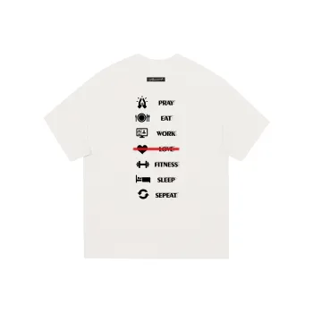 NEVER RULE T Shirt Unisex White Heather Gray