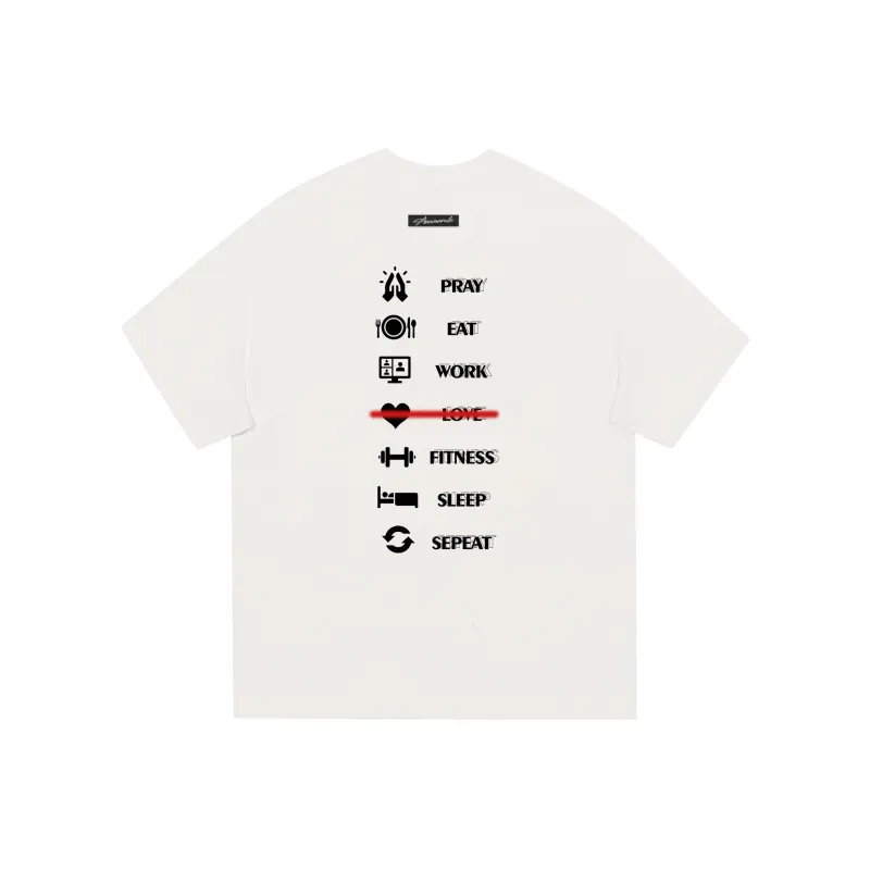 NEVER RULE T Shirt Unisex White Heather Gray-0