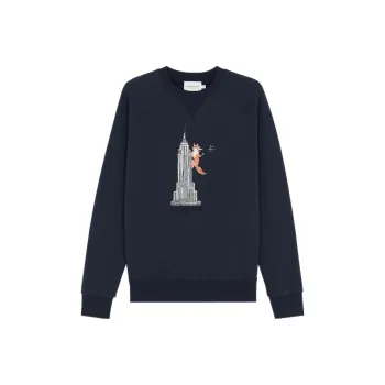 Maison Kitsune Sweatshirts Men Navy Blue