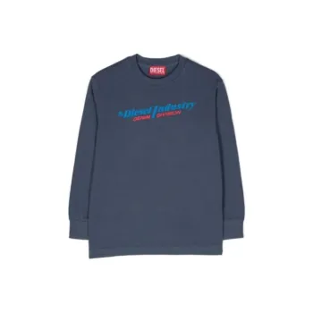 DIESEL Tjustls Logo Printed Crewneck Sweatshirt