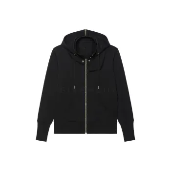 Givenchy Zip Up Drawstring Hoodie