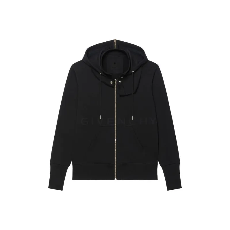Givenchy Zip Up Drawstring Hoodie-0