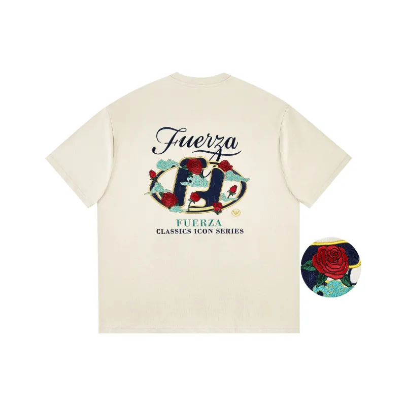 FUERZA Drop Shoulder Sleeve T-Shirt Unisex-3