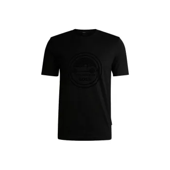 HUGO BOSS X Porsche Logo Printed Crewneck T Shirt