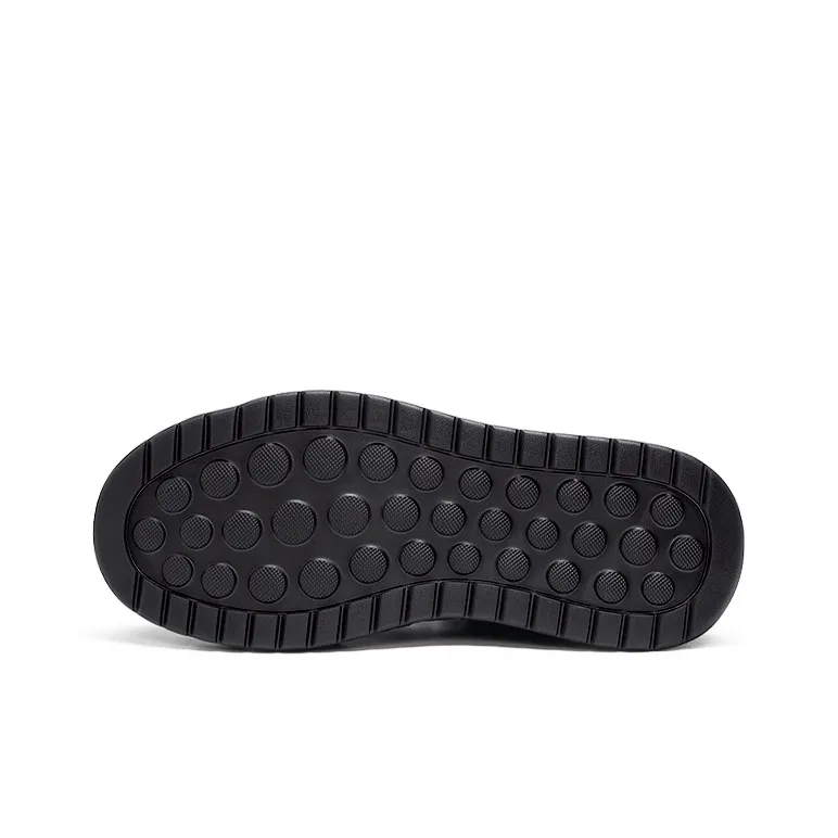 RHYTHM OF JOY Low Top Skateboard Shoes Men's Black-4
