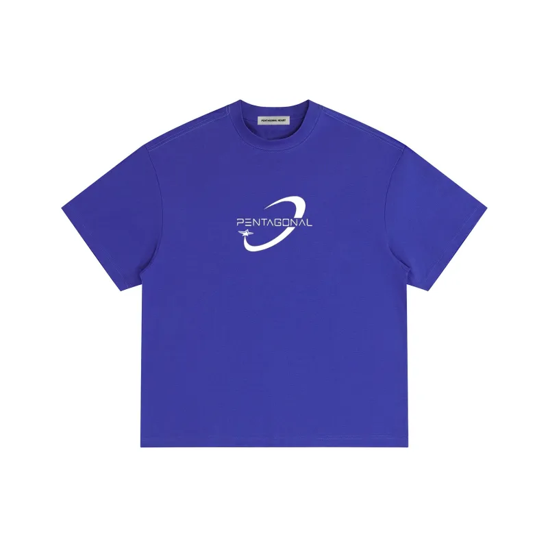 PENTAGONAL HEART Stepping Star Dream Series Round Neck T shirt Unisex-0