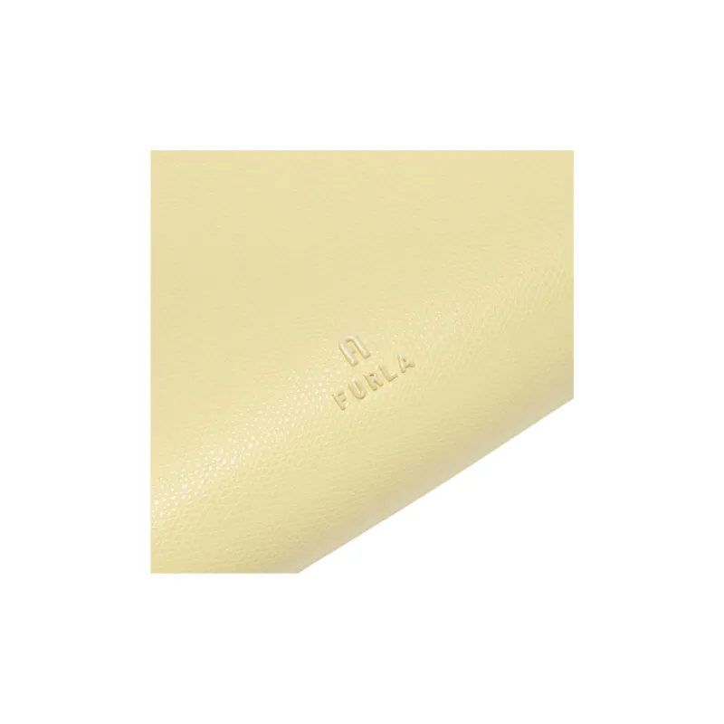 Furla Leather Handheld Shoulder Bag Mini Women's Yellow-3