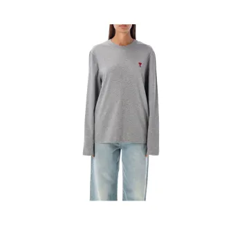 AMIPARIS Paris Ami De Coeur Logo Embroidered Long Sleeved T Shirt