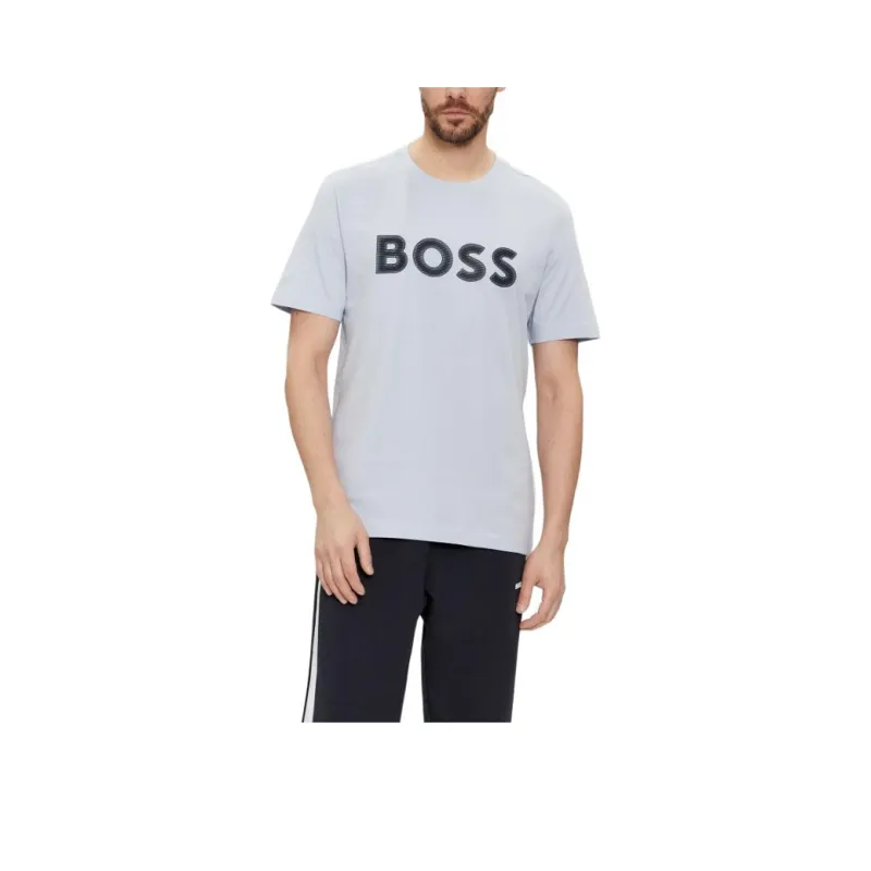 HUGO BOSS Logo print Cotton T shirt-0