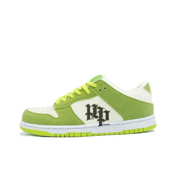 PAIN OR PLEASURE Low Top Skateboard Shoes Unisex Green Apple